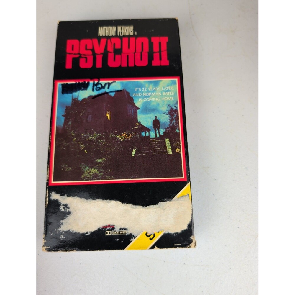 Psycho II 2 1983 VHS Red MCA Home Video Variant Cover Horror Cult Classic Stereo